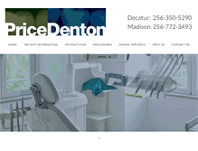 Tablet Screenshot of pricedenton.com